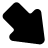 Arrow Right Down black