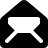 Opened Envelope black