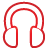 Headphone red