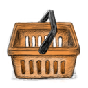 Shopping Basket hand drawn