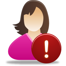 Female user warning