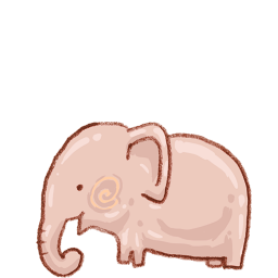 Recycle Bin Elephant Empty