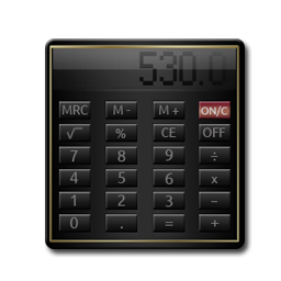 Calculater2 Black and Gold
