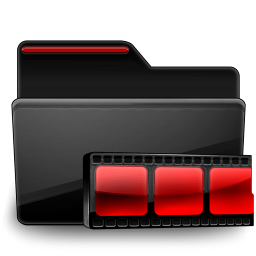 Folder Video black red