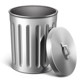 Metal Trash Empty