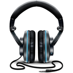 Black and Blue Headphones