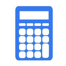 Calculator blue