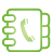 Address Book green