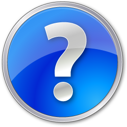 Help circle blue