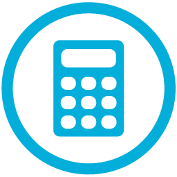 Metro Calculator Blue