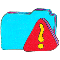 Folder b warning