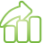 Chart Bar Up green