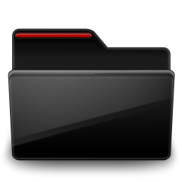 Folder black red
