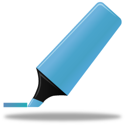 Highlightmarker blue