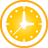 Clock yellow