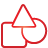 Shapes red