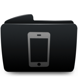 Folder black iphone