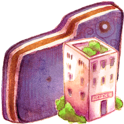 Office Violet Folder
