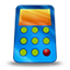 Calculator blue