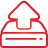 Hard Drive Upload red