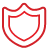 Shield red