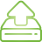 Hard Drive Upload green