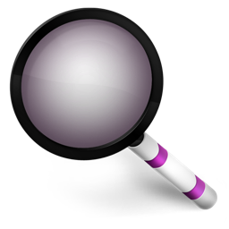 Magnifier purple