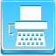 Typewriter Blue