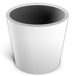 Trash Empty white