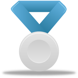 Metal silver blue