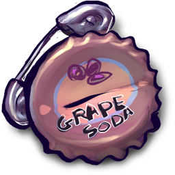 Grape Soda With Safety Pin