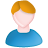 User male white blue ginger