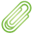 Paper Clip green
