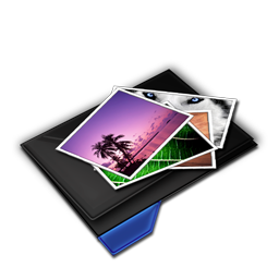 My Pictures Pile Blue