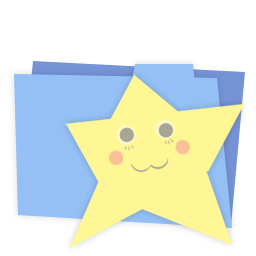 Blue folder favorites