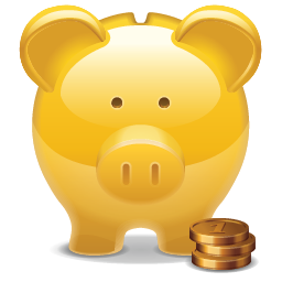 Piggy Bank golden