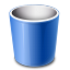 Blue Recycle Bin