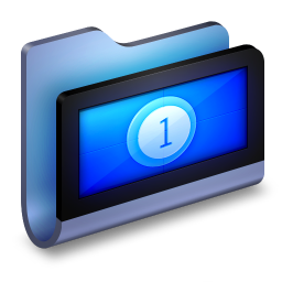 Movies Blue Folder