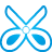 Scissors blue