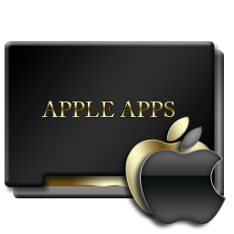 Apple Apps Black and Gold