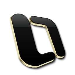 Microsoft OutLook Black and Gold