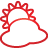 Weather Cloudy red