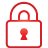Lock red