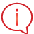 Information Balloon red
