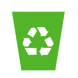 Recycling Bin green