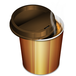 Hot Coffee Plastic Glass