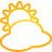 Weather Cloudy yellow