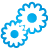 Gears blue
