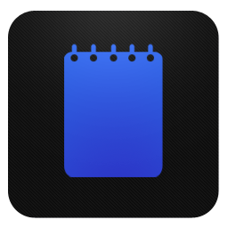 Notepad blueberry