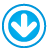 Navigation Down Frame blue